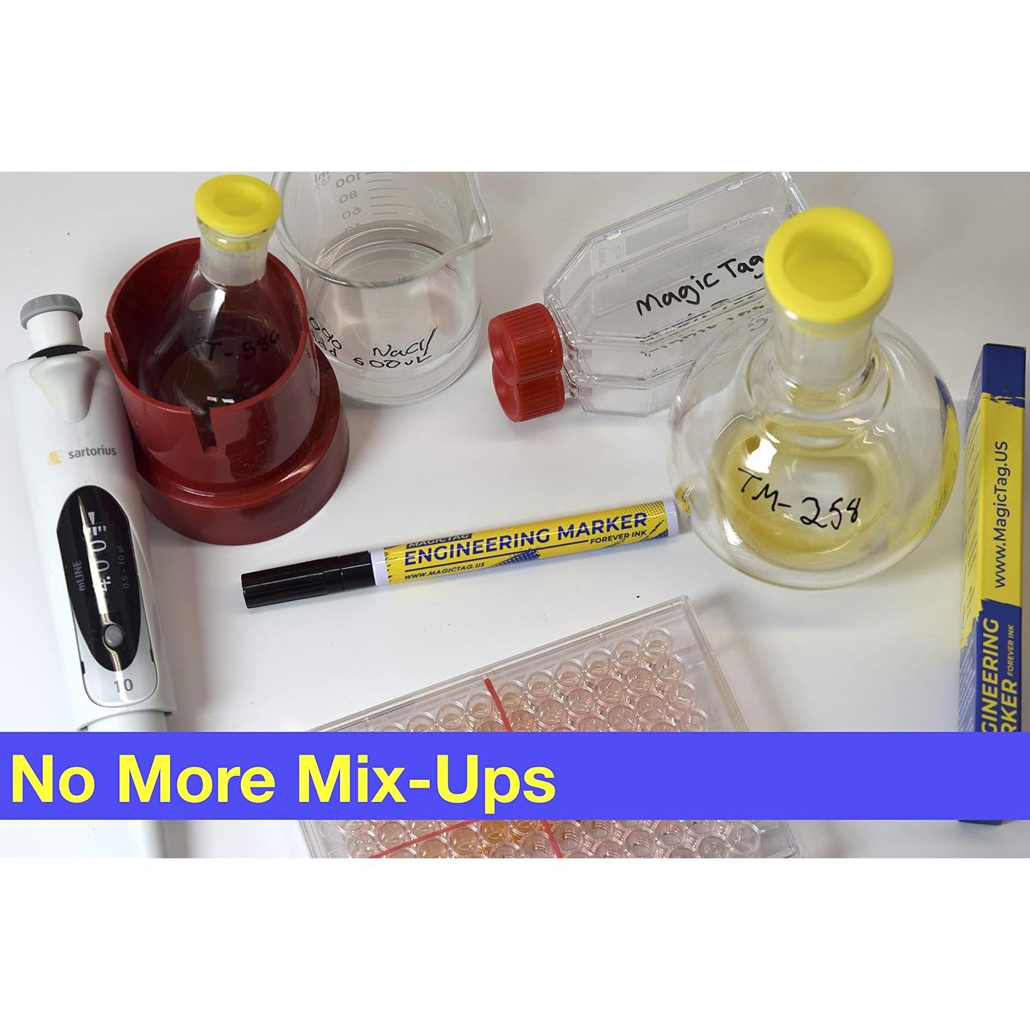 Marcadores Resistentes al Alcohol MAGIC TAG, Punta Fina, 3 Piezas