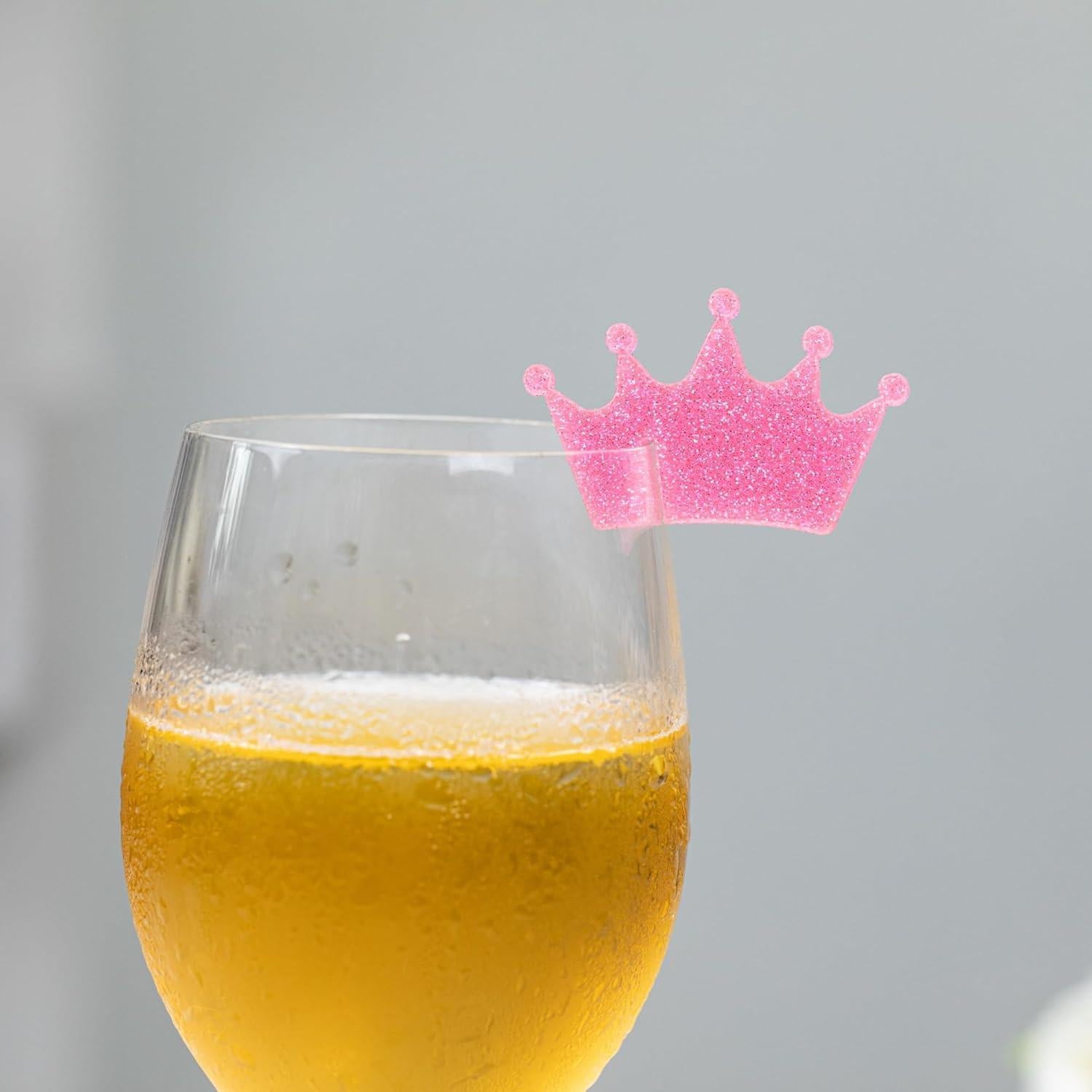 Set de 20 Marcadores de Bebida CuddleJunk - Coronas y Sombreros