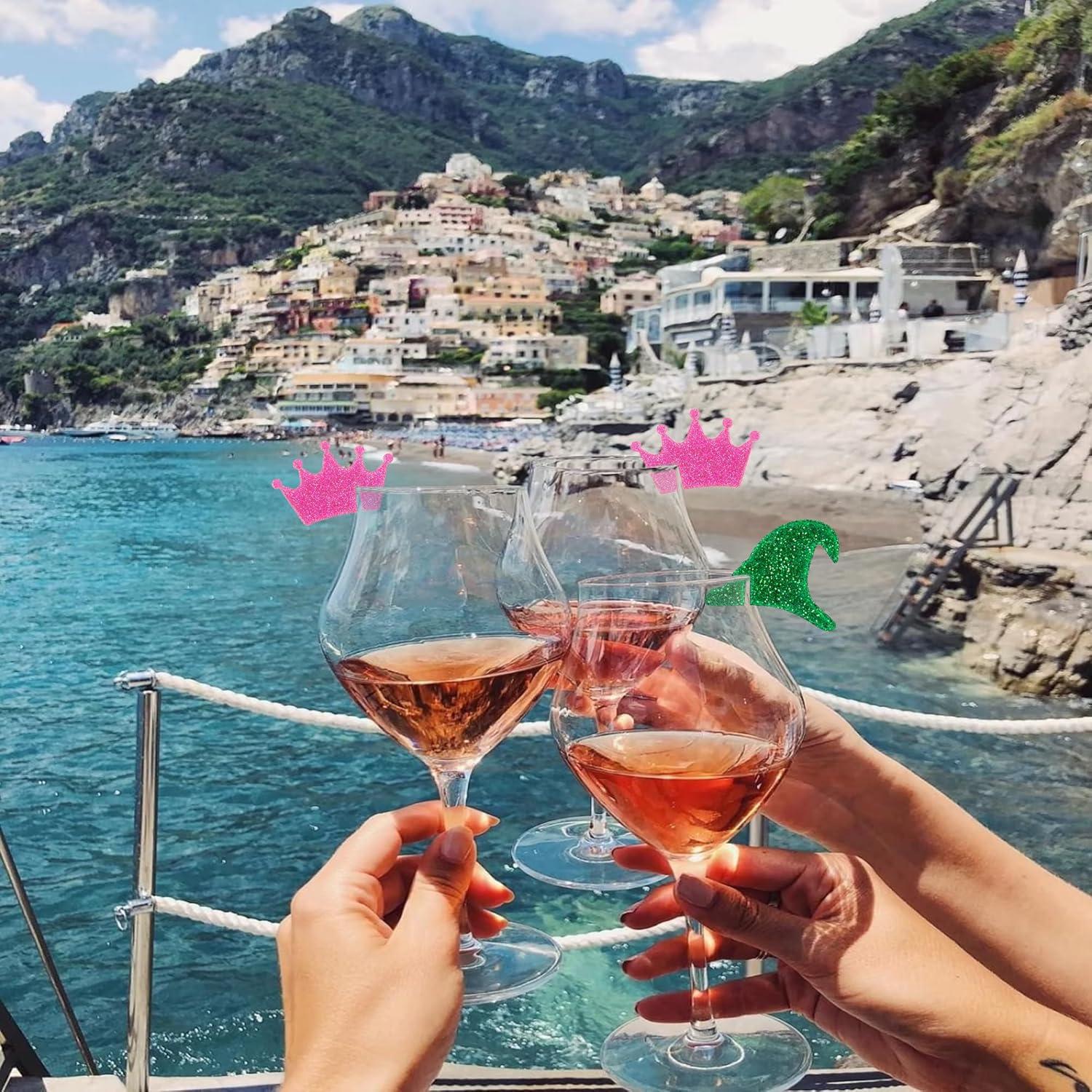 Set de 20 Marcadores de Bebida CuddleJunk - Coronas y Sombreros