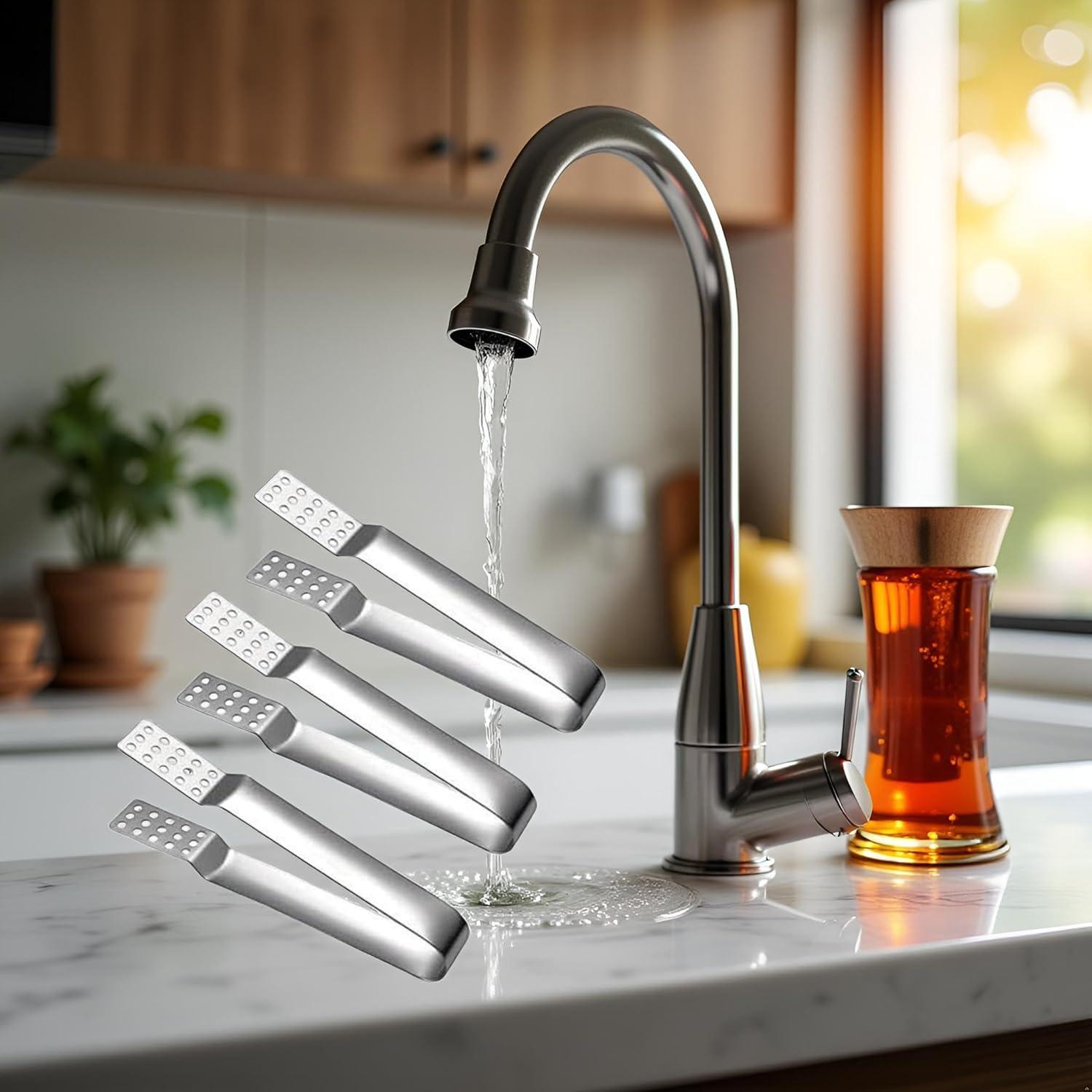 Set de 3 Pinzas de Acero Inoxidable Jowxsx para Té