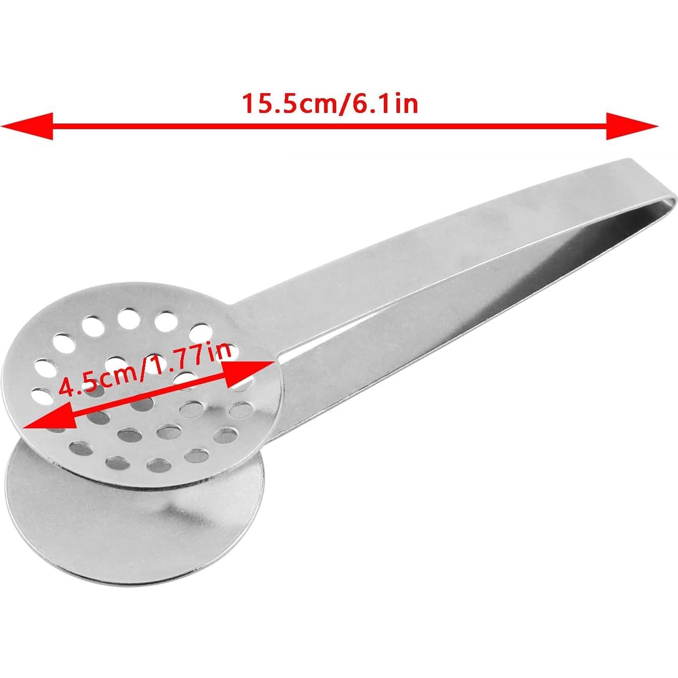 Pinzas para Bolsitas de Té 2PCS Acero Inoxidable MTQY 15.5cm