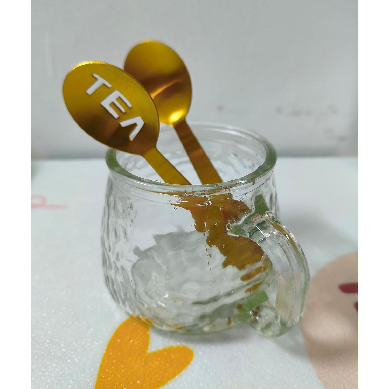 Prensador de Bolsitas de Té Genérico Acero Inoxidable Dorado