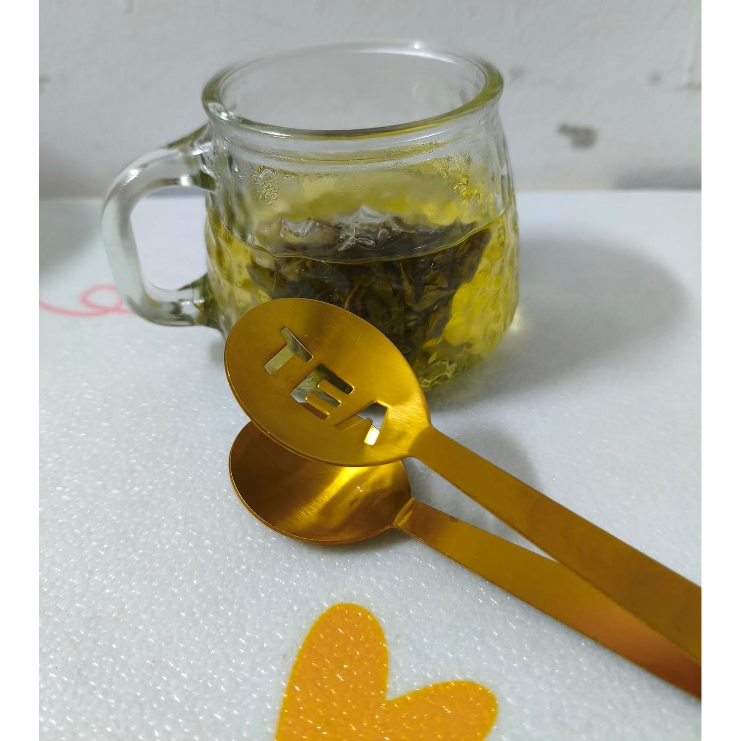 Prensador de Bolsitas de Té Genérico Acero Inoxidable Dorado