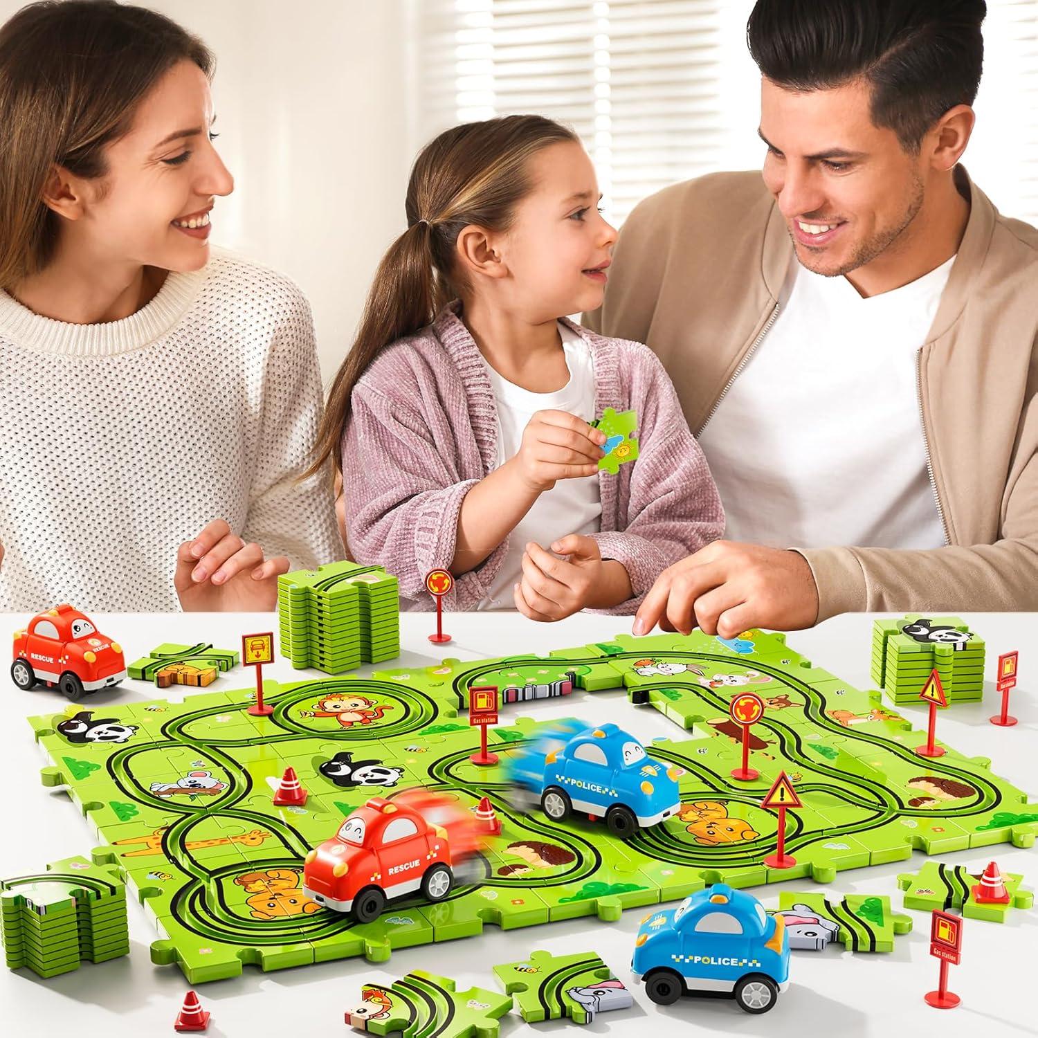 Juego de Rompecabezas de Pista de Carreras 48 PCS Beby Buty