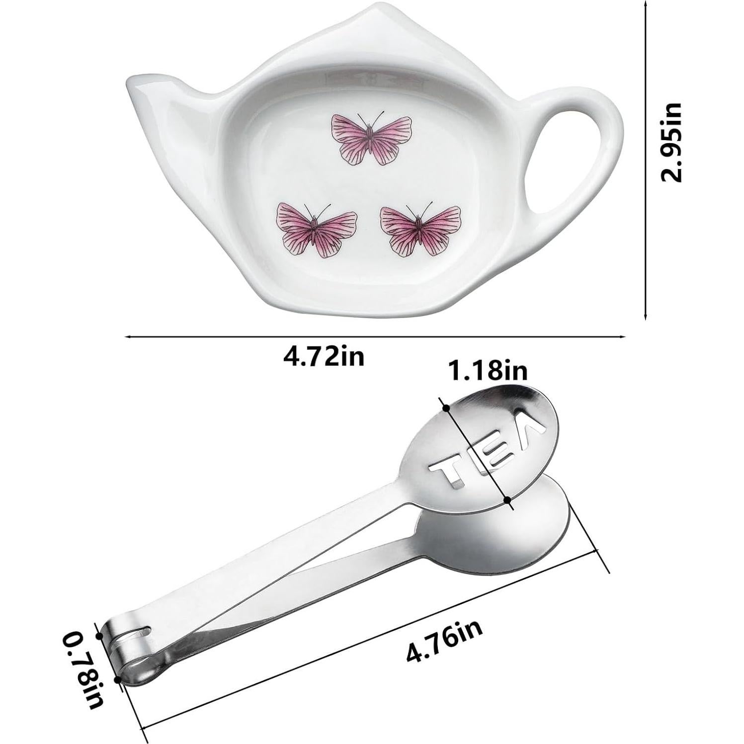 Juego de 6 posavasos de cerámica Sailench para té 12 cm