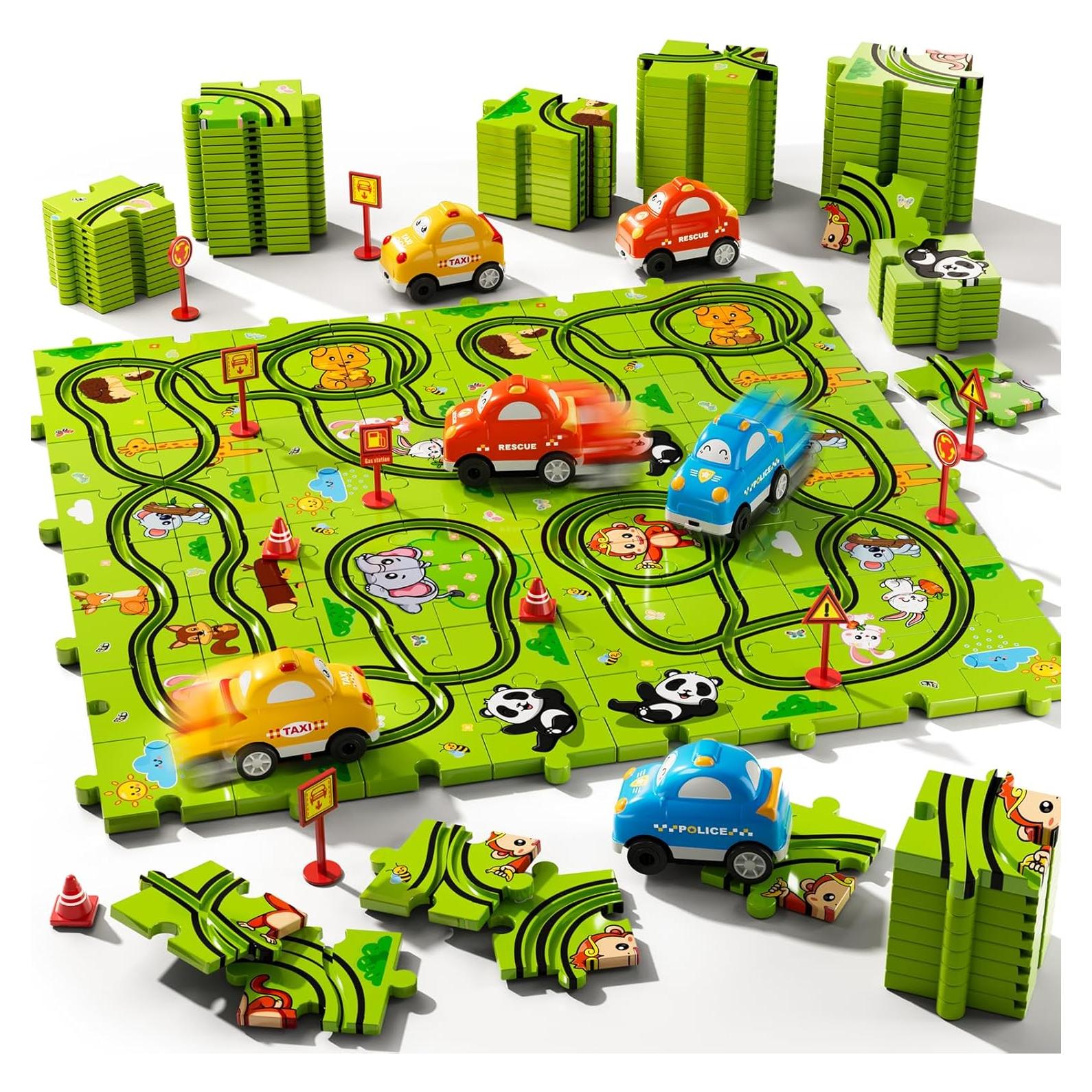 Juego de Pista de Puzzle 64 Piezas Beby Buty para Niños
