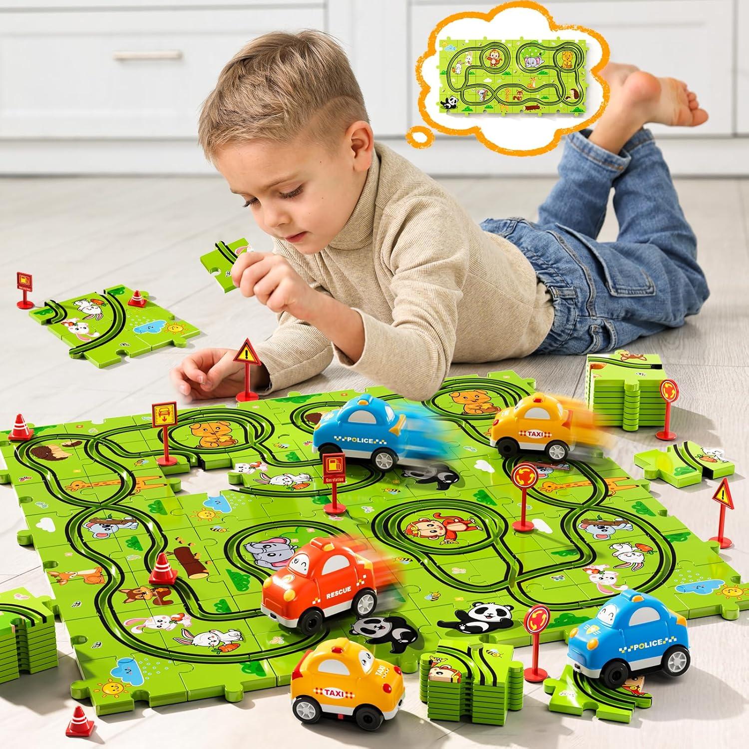 Juego de Pista de Puzzle 64 Piezas Beby Buty para Niños