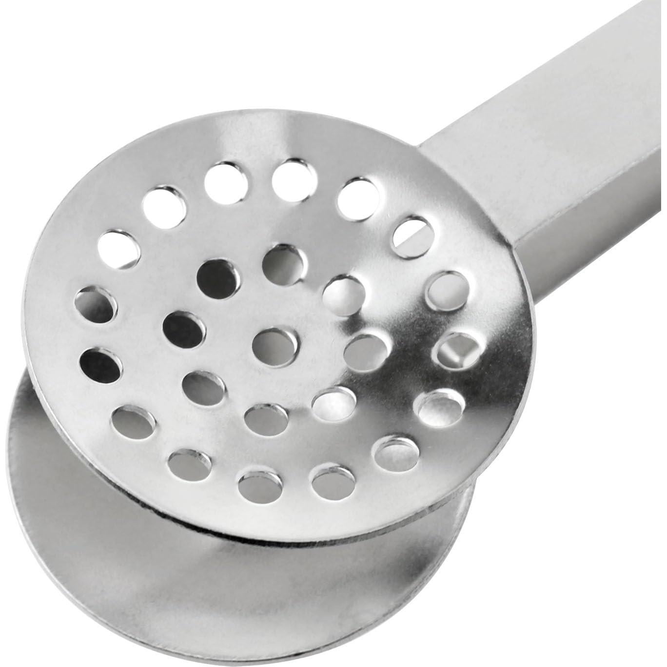 Pinzas de Té de Acero Inoxidable Xhziy Redondas 15.5x4.5cm