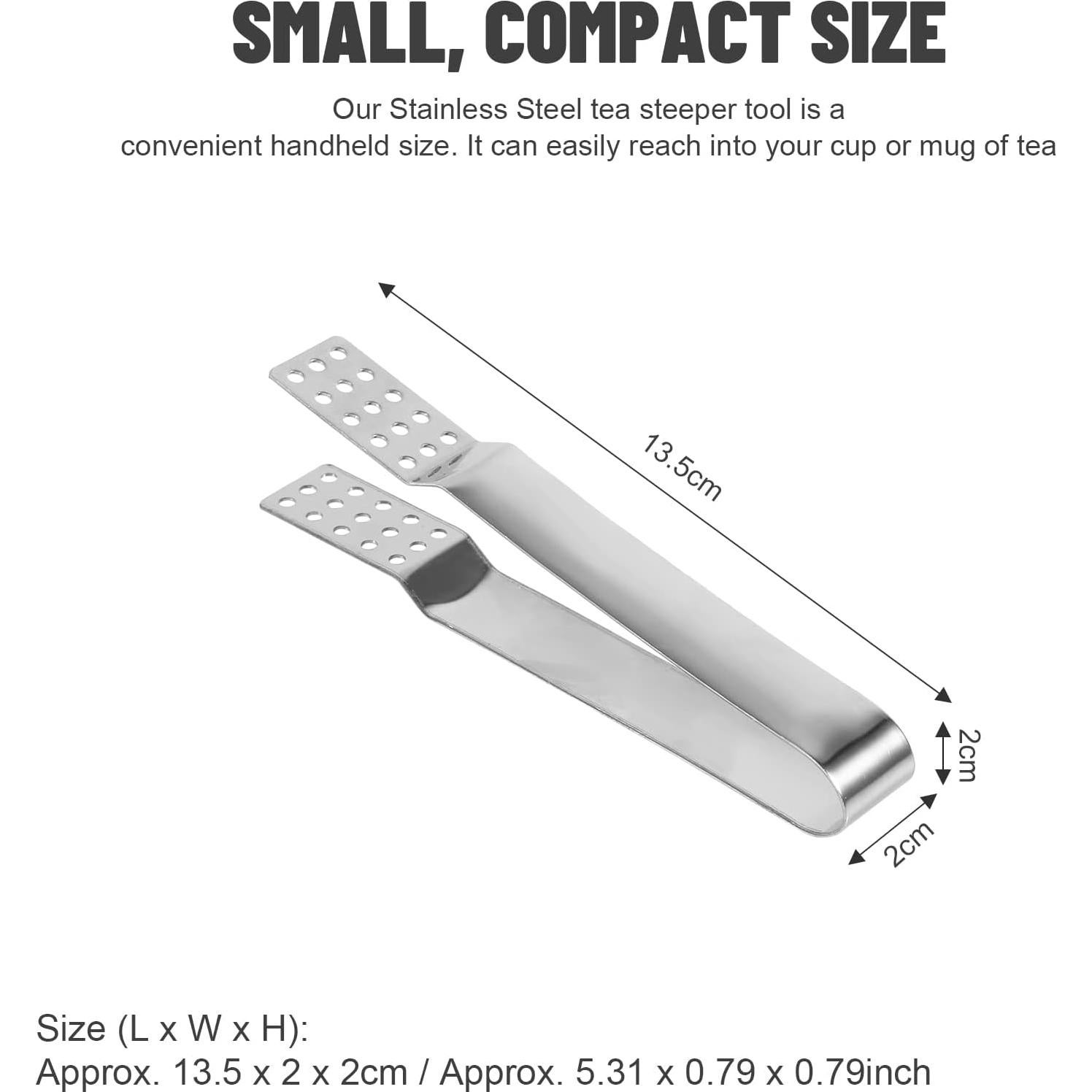Prensador de Bolsas de Té Acero Inoxidable plplaaoo 13.5cm