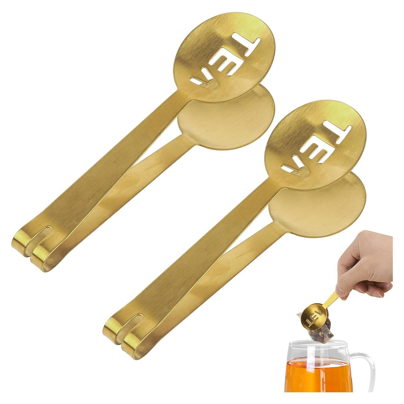 Exprimidor de Bolsitas de Té JANKOW Dorado - 2 Piezas Multiusos