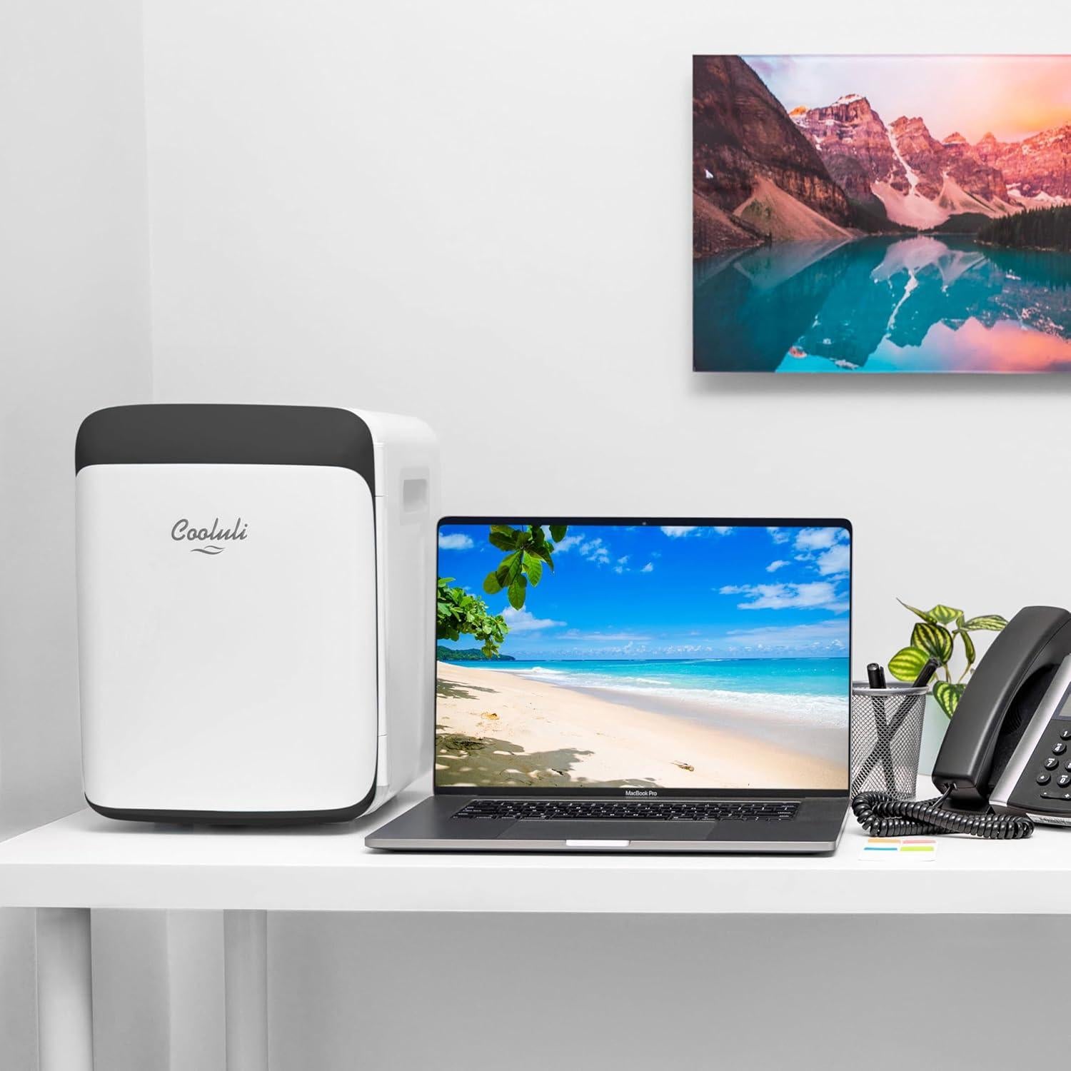 Cooluli Nevera Mini 10L Blanca - Enfriador y Calentador