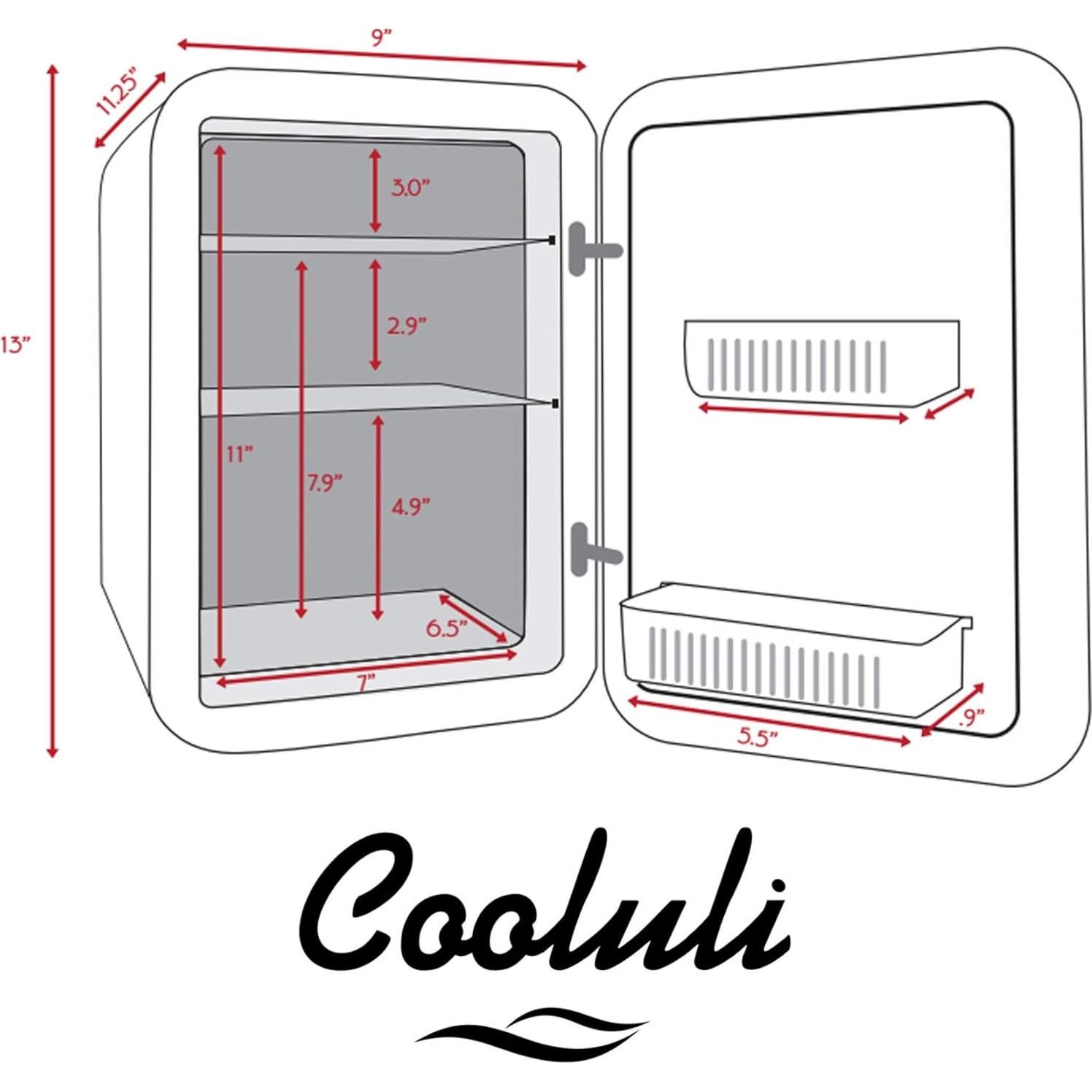 Cooluli Nevera Mini 10L Blanca - Enfriador y Calentador