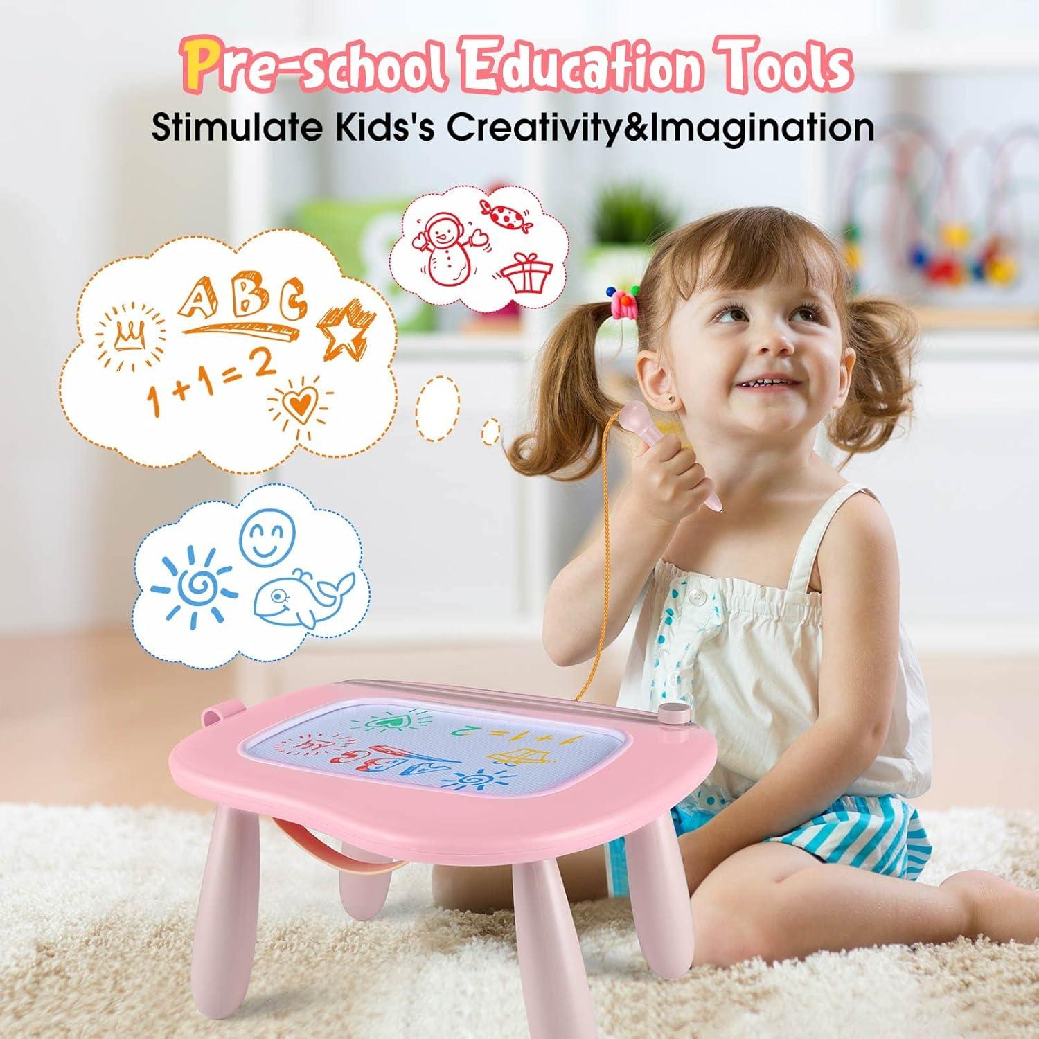 Tablero Magnético de Dibujo Smasiagon Rosa 30.5x26.7cm