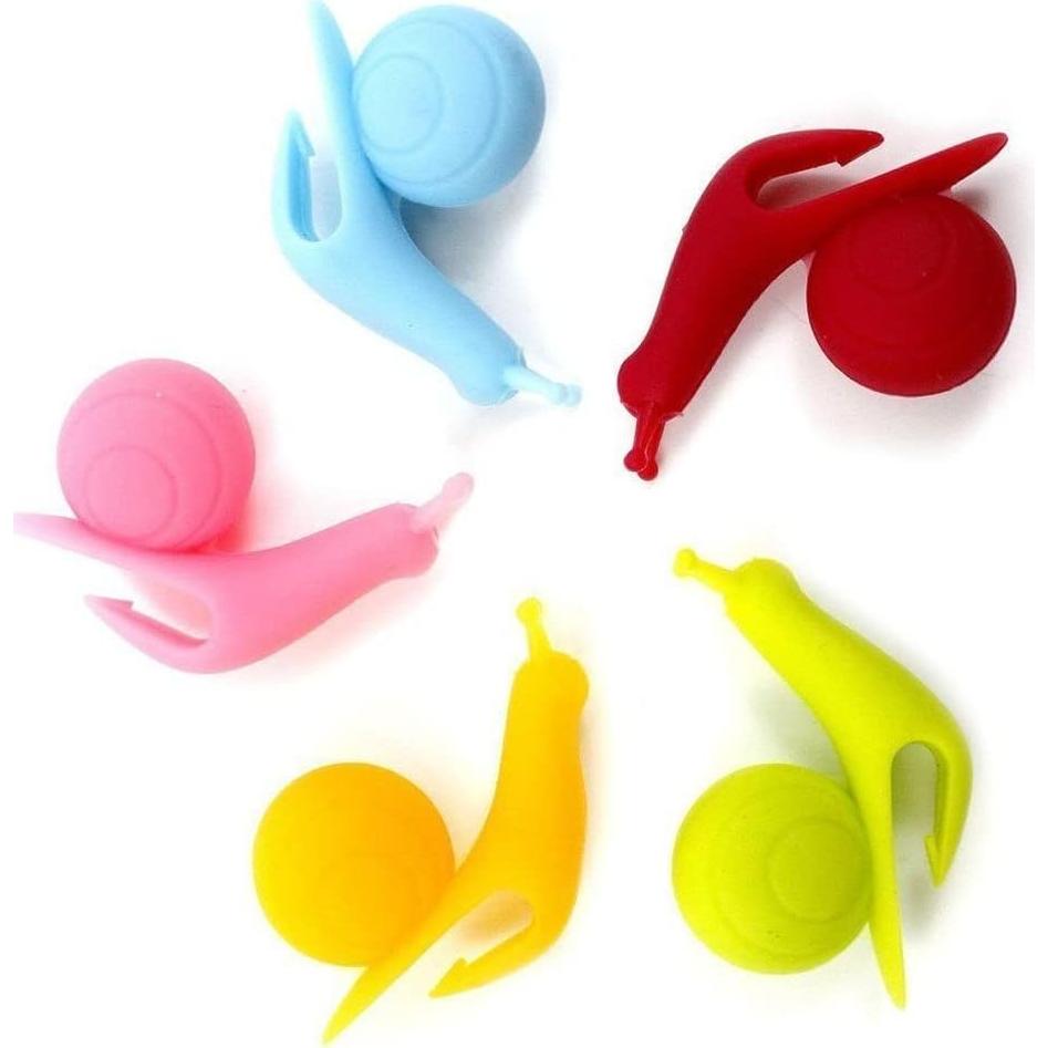 Set de 5 Soportes para Bolsa de Té Caracol Dreamxue Silicona