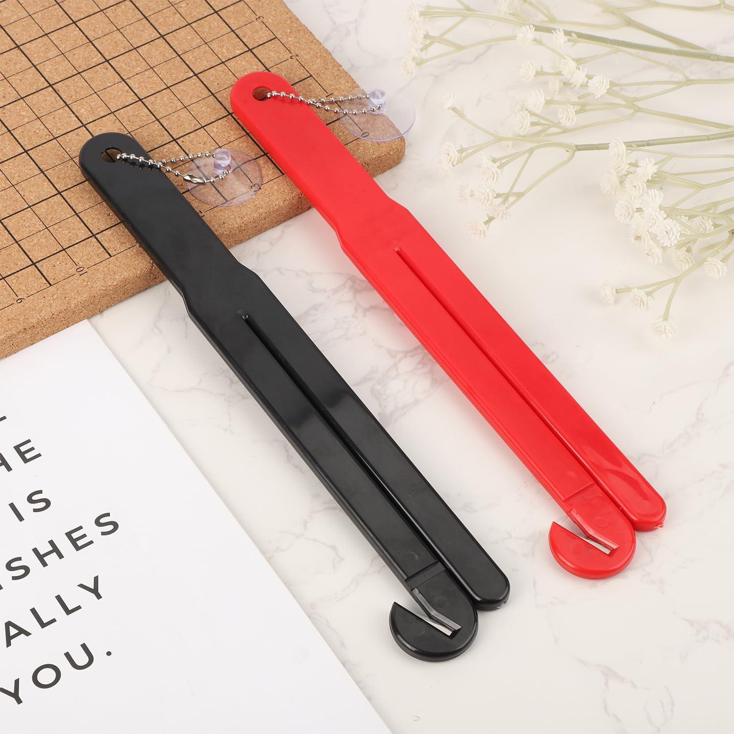 2 Abridores de Bolsa de Comida Tinoaly con Cuchilla de Acero Inoxidable