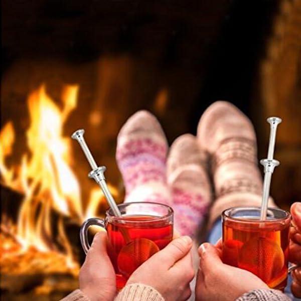 Infusor de Té de Mango Largo Veemoon Acero Inoxidable 2 Pcs