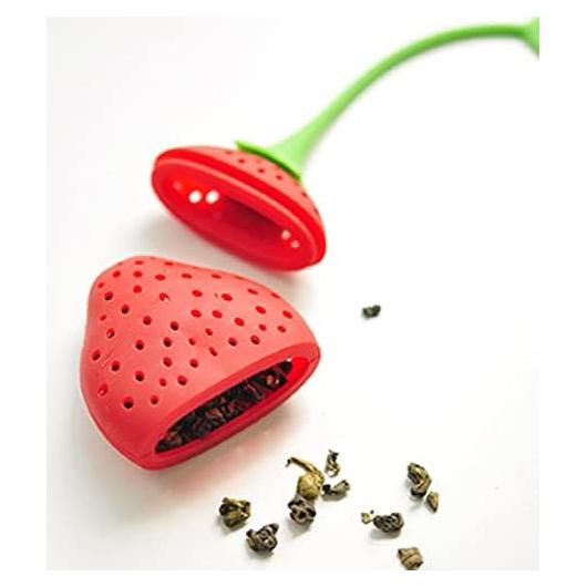 Infusores de Té de Silicona Fresa TrustYiwen - 2 Piezas