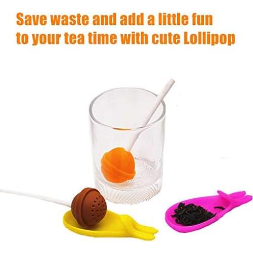 Juego de Infusores de Té Sanderala Lollipop - 3 Piezas Silicona