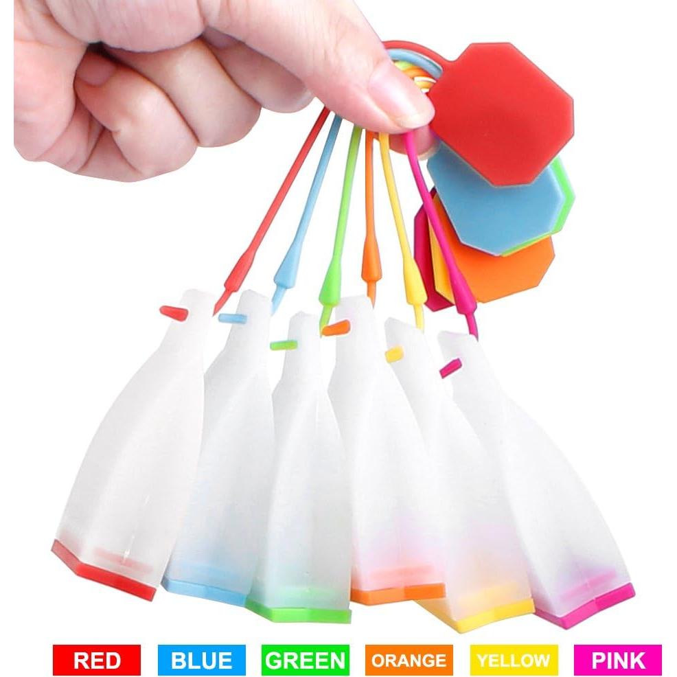 Paquete de 6 Infusores de Té de Silicona FineGood Reutilizables