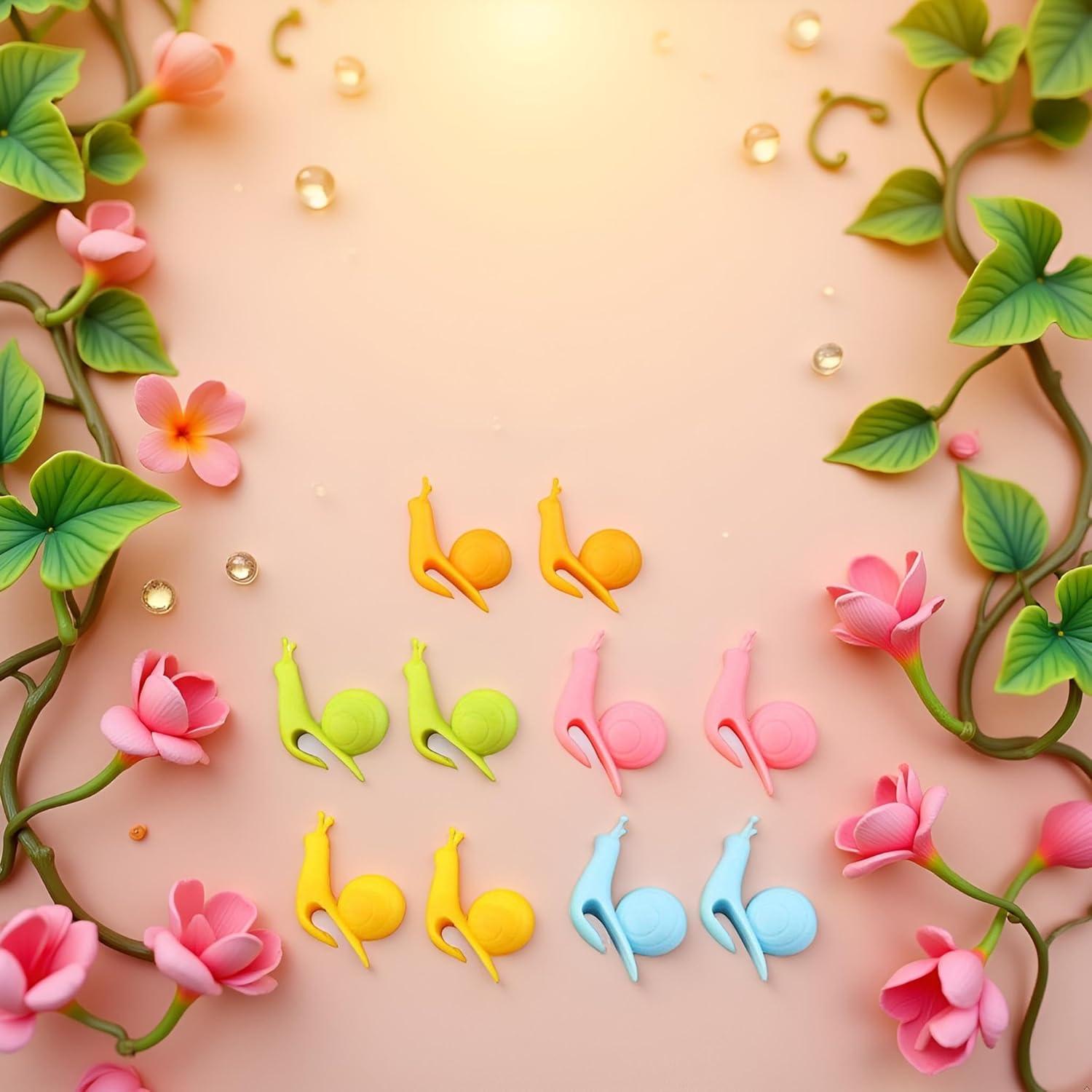 10 Infusores de Té de Silicona Caracol Dreamxue - Colorido