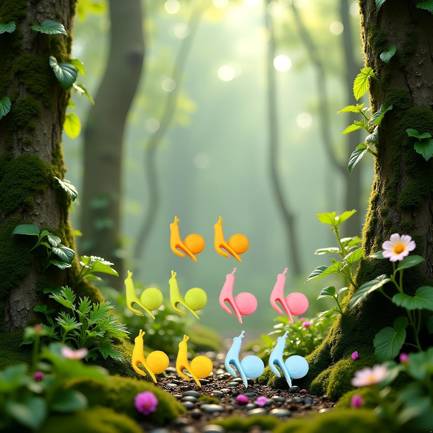 10 Infusores de Té de Silicona Caracol Dreamxue - Colorido