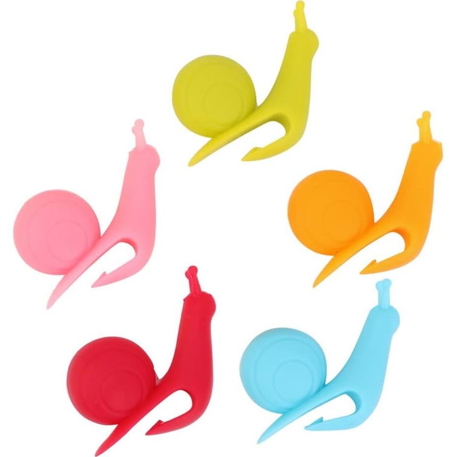 Marcadores de Té en Silicona AKOAK 10 Piezas Caracol Multicolor