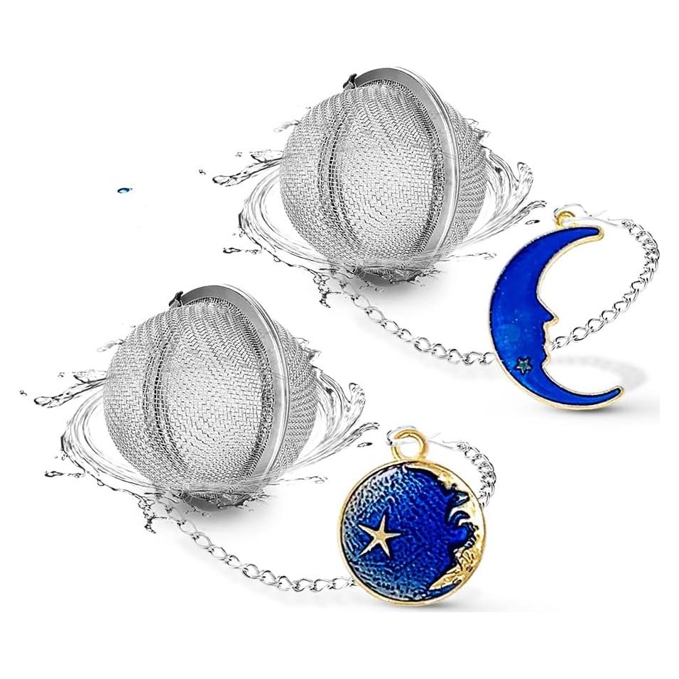 Juego de 2 Infusores de Té NSTaygate con Colgantes Estrella y Luna