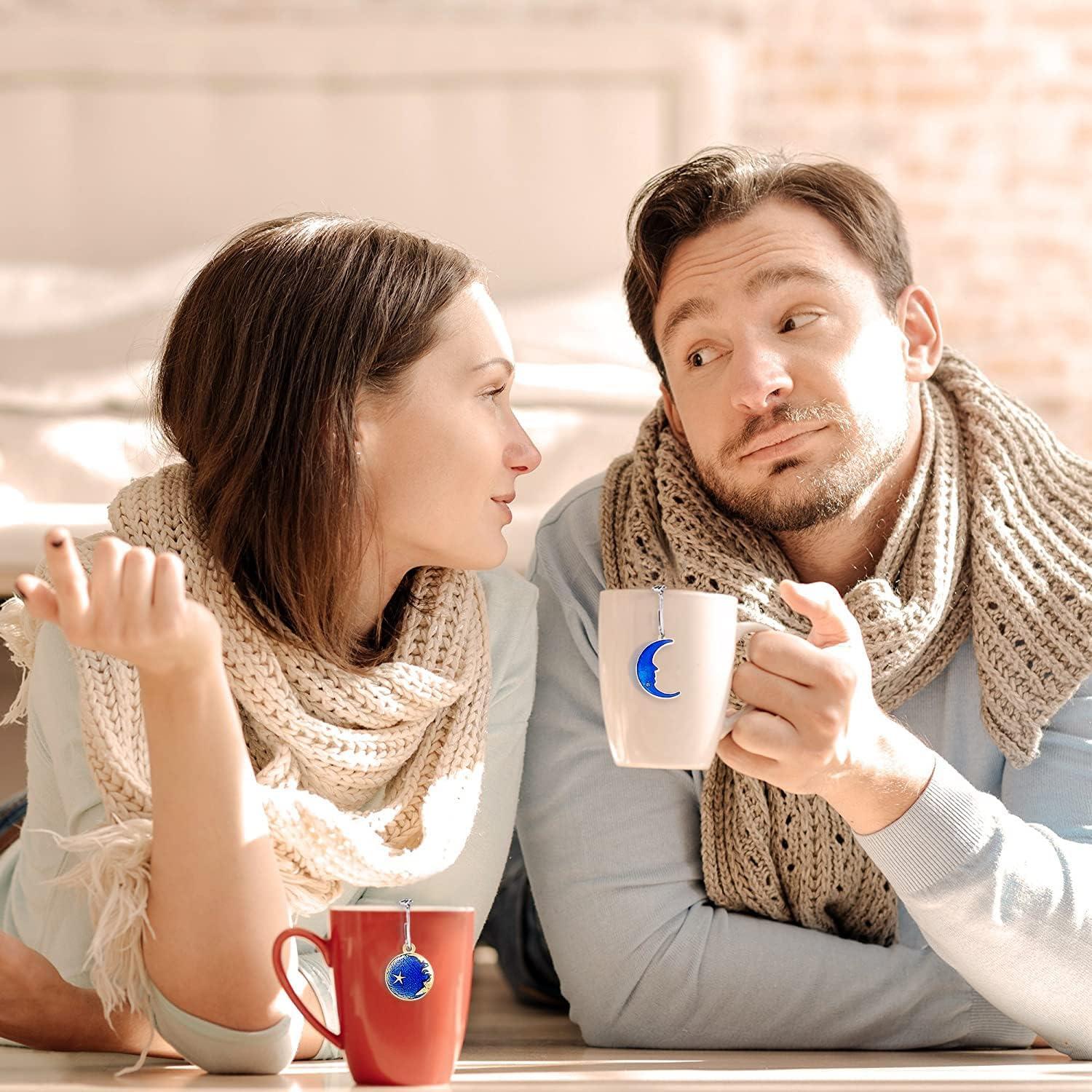 Juego de 2 Infusores de Té NSTaygate con Colgantes Estrella y Luna