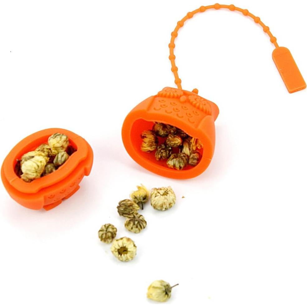 Infusores de Té en Silicona EZESO - Paquete de 2 Búhos Reutilizables
