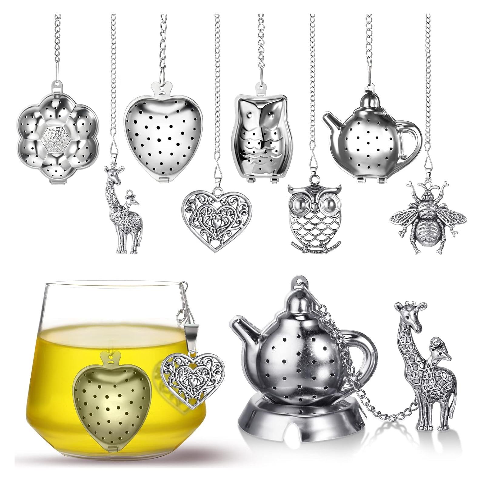 Cunhill Juego de 4 Infusores de Té de Acero Inoxidable