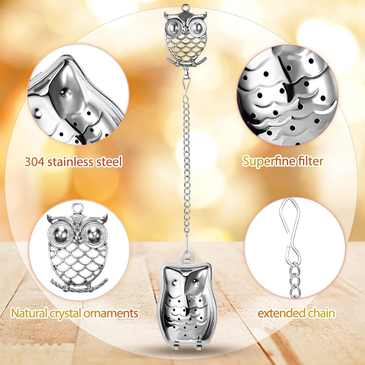 Cunhill Juego de 4 Infusores de Té de Acero Inoxidable