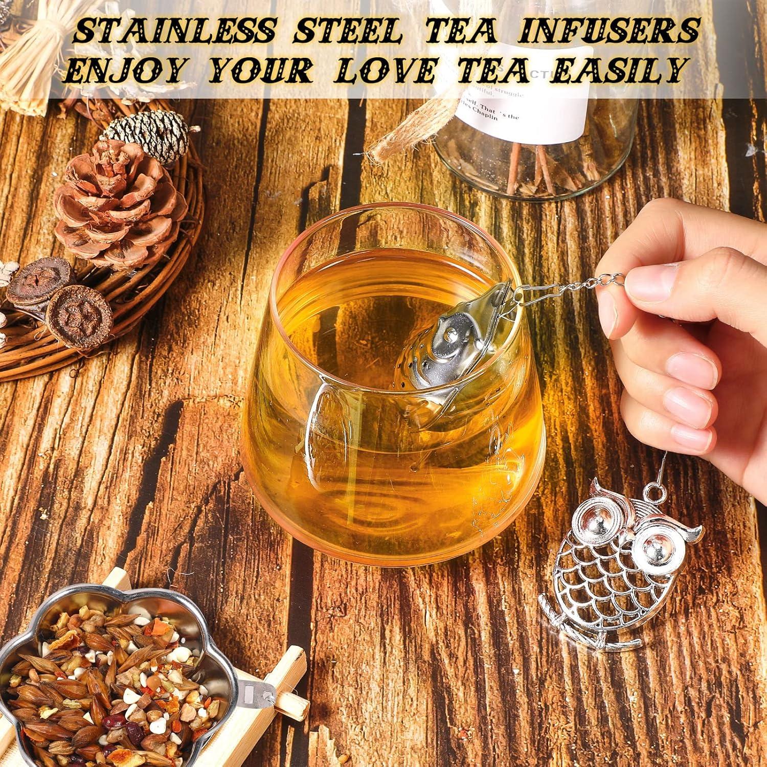 Cunhill Juego de 4 Infusores de Té de Acero Inoxidable