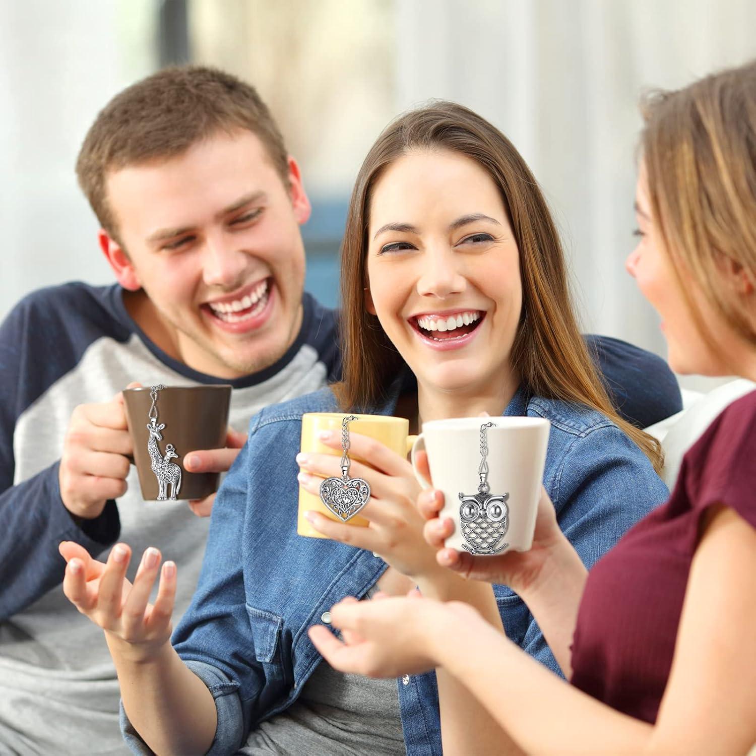 Cunhill Juego de 4 Infusores de Té de Acero Inoxidable