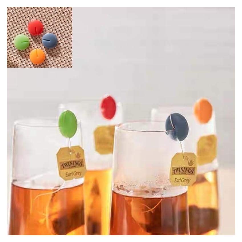 8 Soportes de Bolsa de Té de Silicona Biterplaza Multicolor
