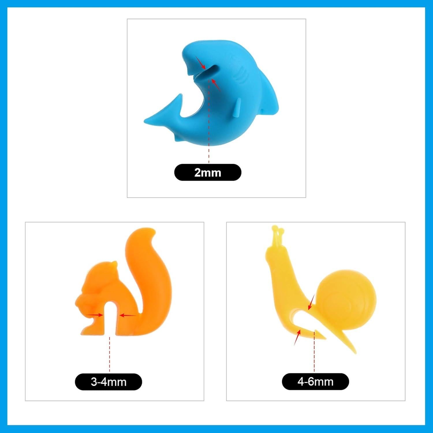 Soportes para Bolsas de Té Boao - 36 Piezas Silicona Colorida