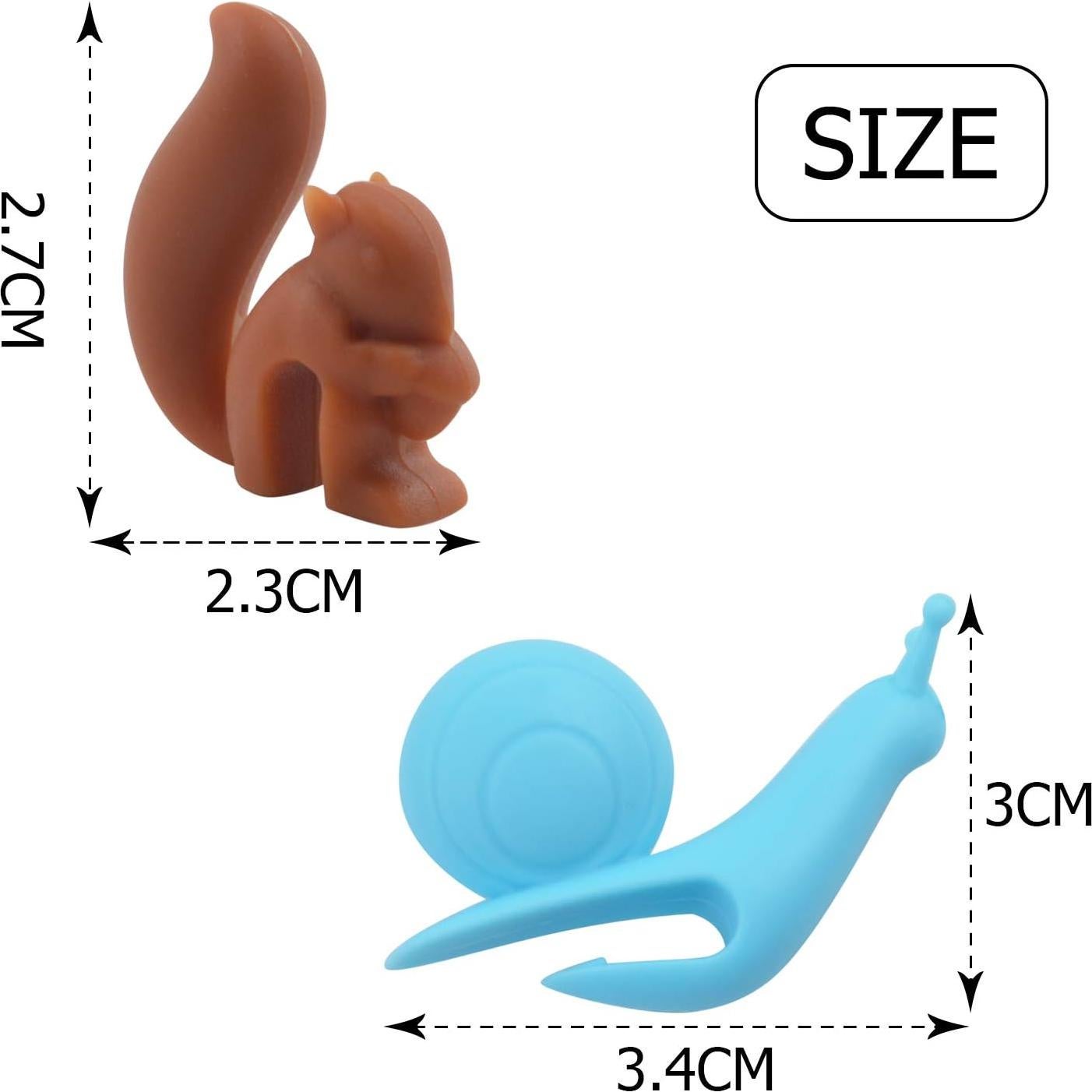 10 Soportes de Bolsa de Té Silicona Aylifu Multicolor Fiesta