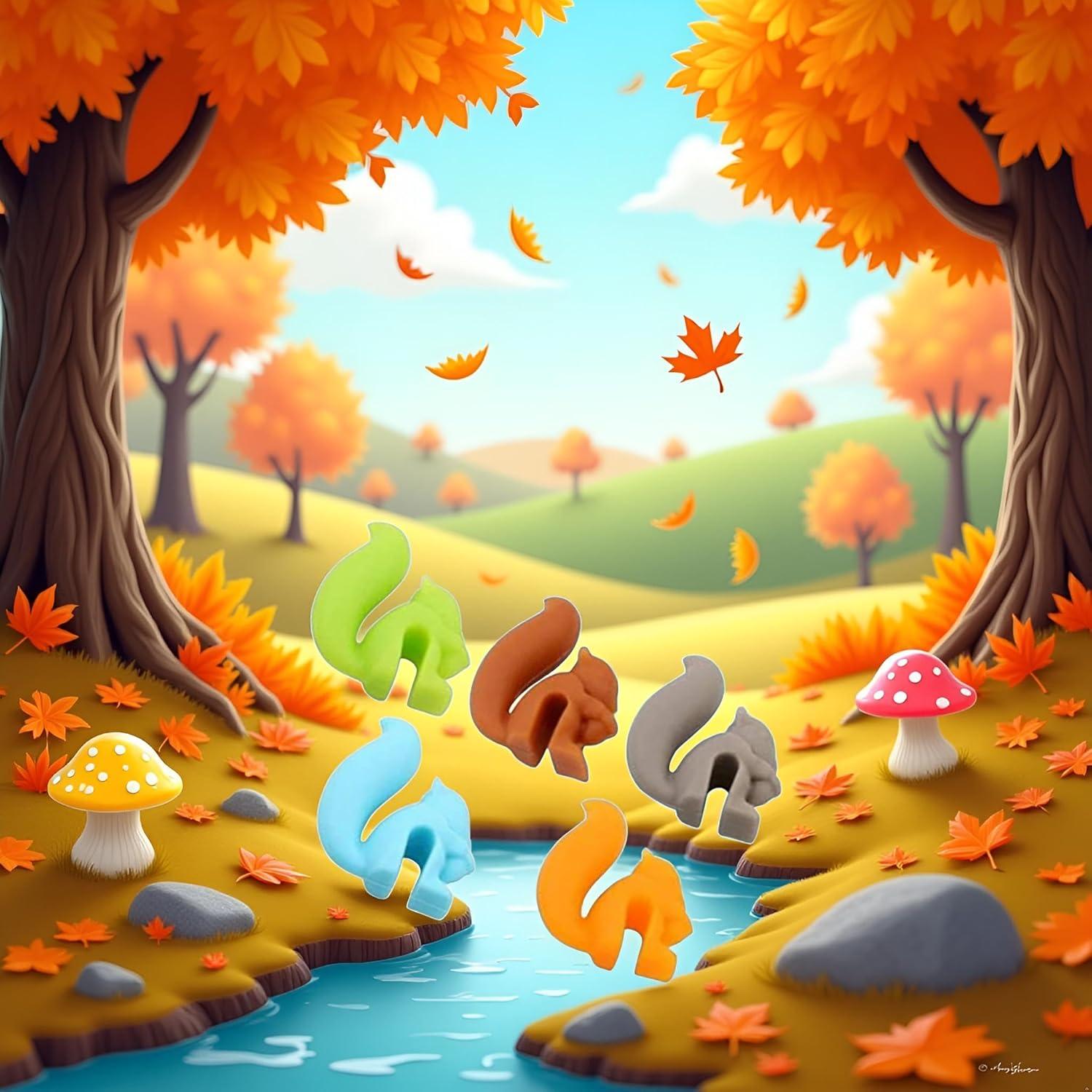 Soportes para Bolsa de Té Silicona BWESOO 5 Pcs Ardilla Multicolor