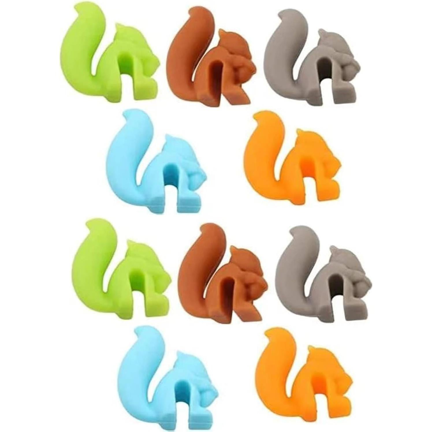 Set de 20 Soportes para Bolsa de Té Silicona Ardilla Jinshining