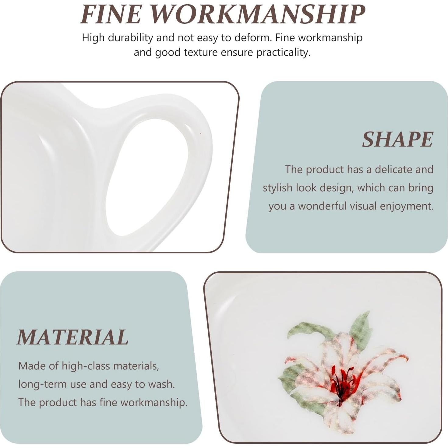 Soporte de Bolsa de Té Cerámica DOITOOL 2 Piezas Tetera