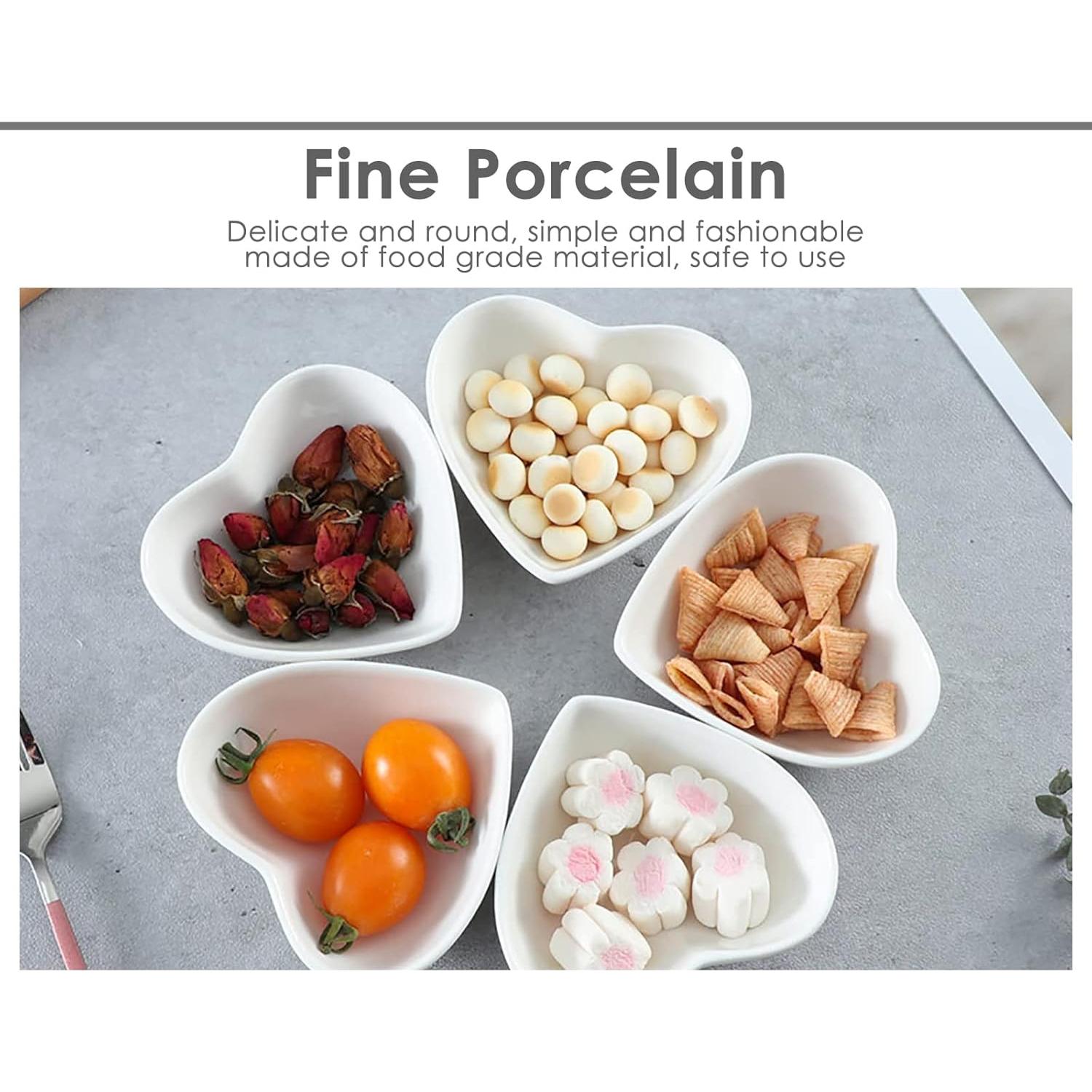 Platos de Cerámica Corazón DS. Estilo Distintivo - 4 Piezas