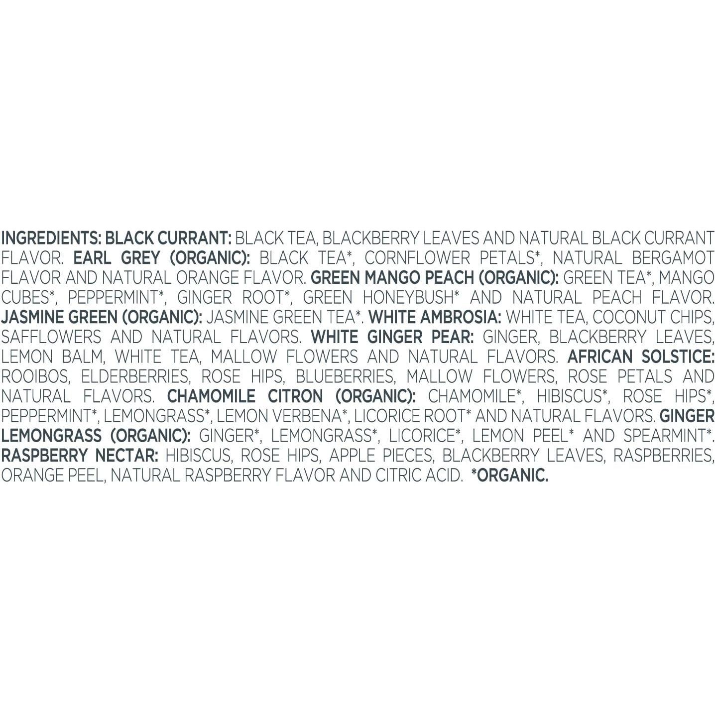 Caja de Regalo de Té Tea Forte - Asortimento 20 Infusores