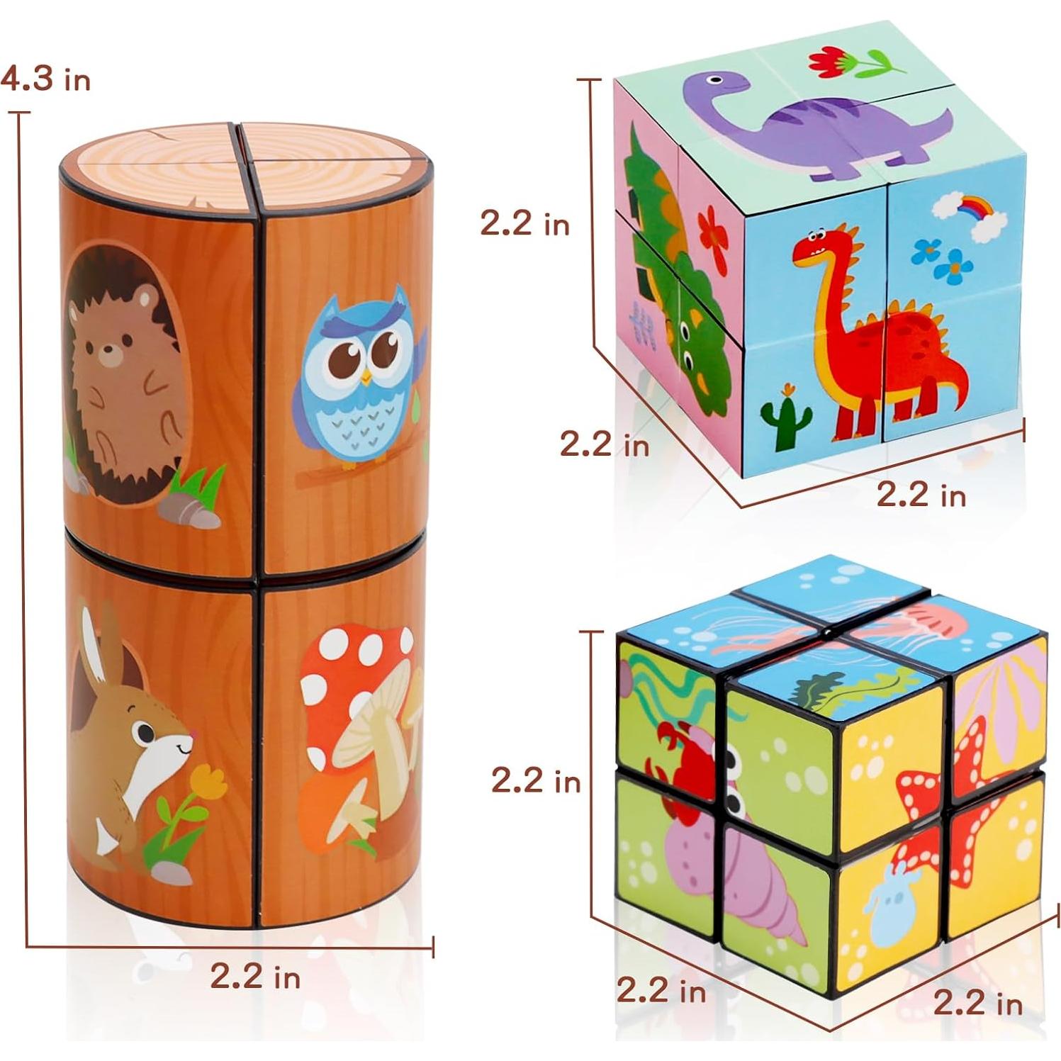 Juego de Cubos Mágicos Yoshimoto 3 Temas para Niños y Adultos