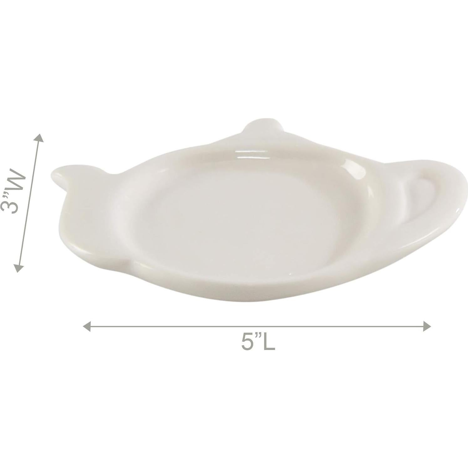 Soporte para Cucharas de Té HOME-X Cerámica Blanca 12.7 cm