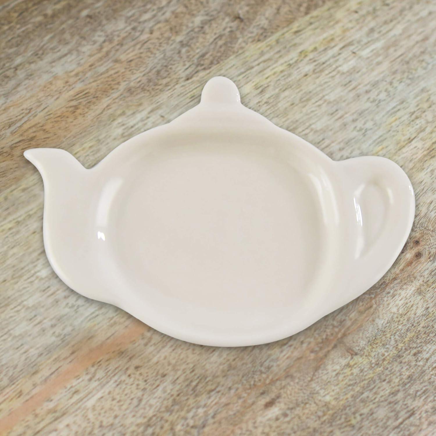 Soporte para Cucharas de Té HOME-X Cerámica Blanca 12.7 cm