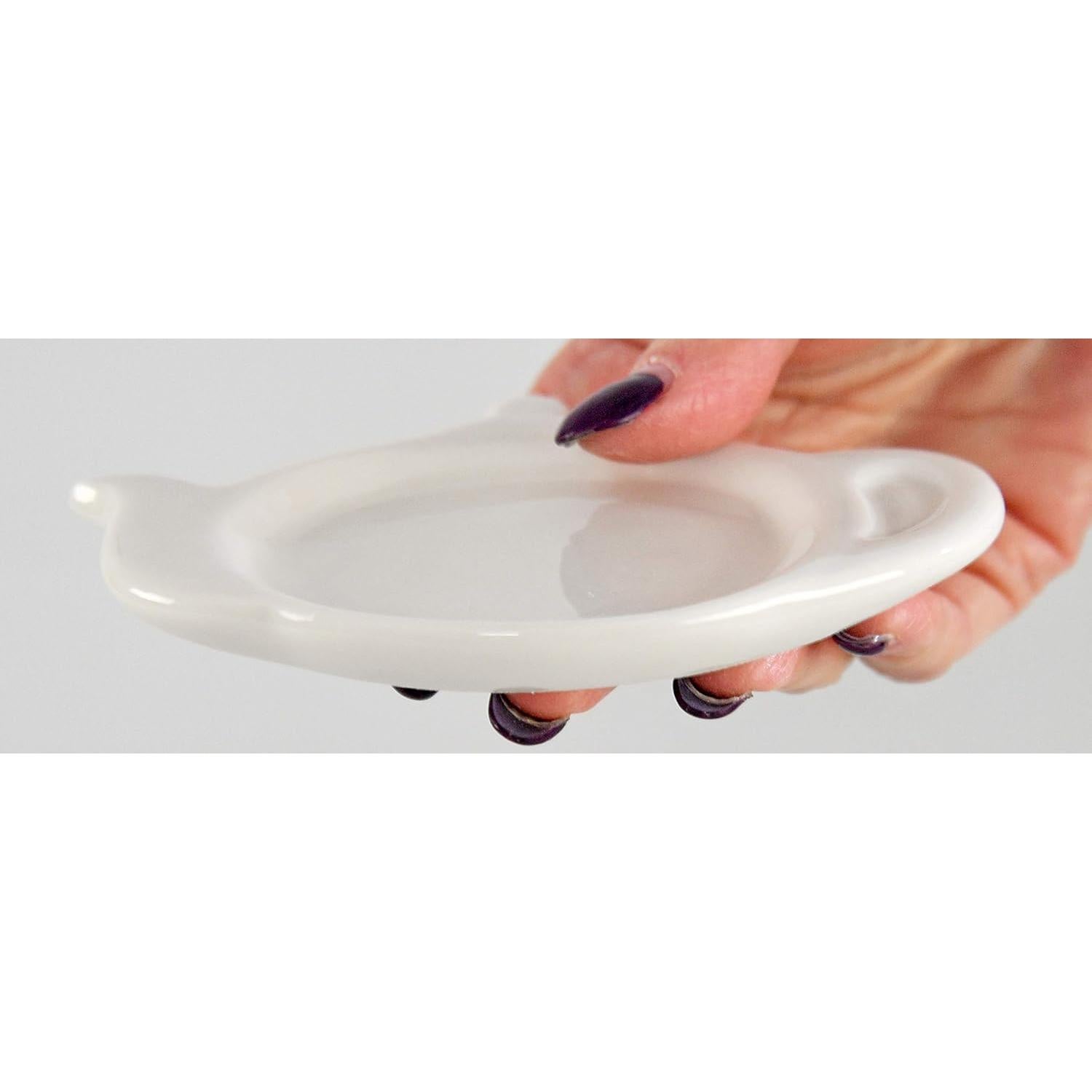 Soporte para Cucharas de Té HOME-X Cerámica Blanca 12.7 cm