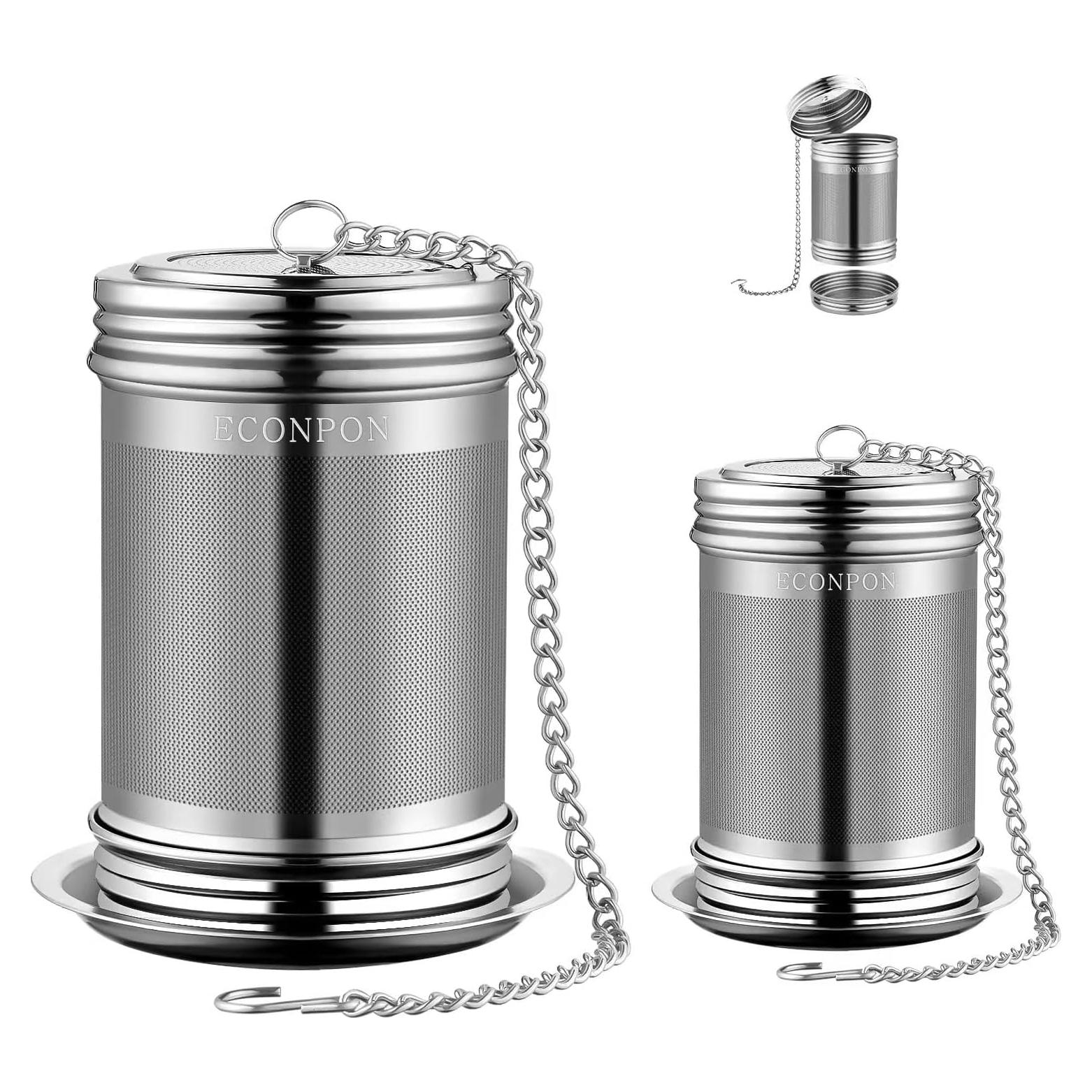 Coladores de Té Reutilizables Acero Inoxidable 2 Piezas