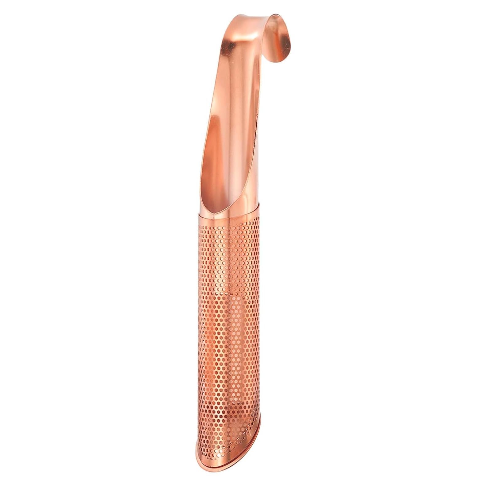 Infusor de Té de Acero Inoxidable uxcell Oro Rosa 146mm