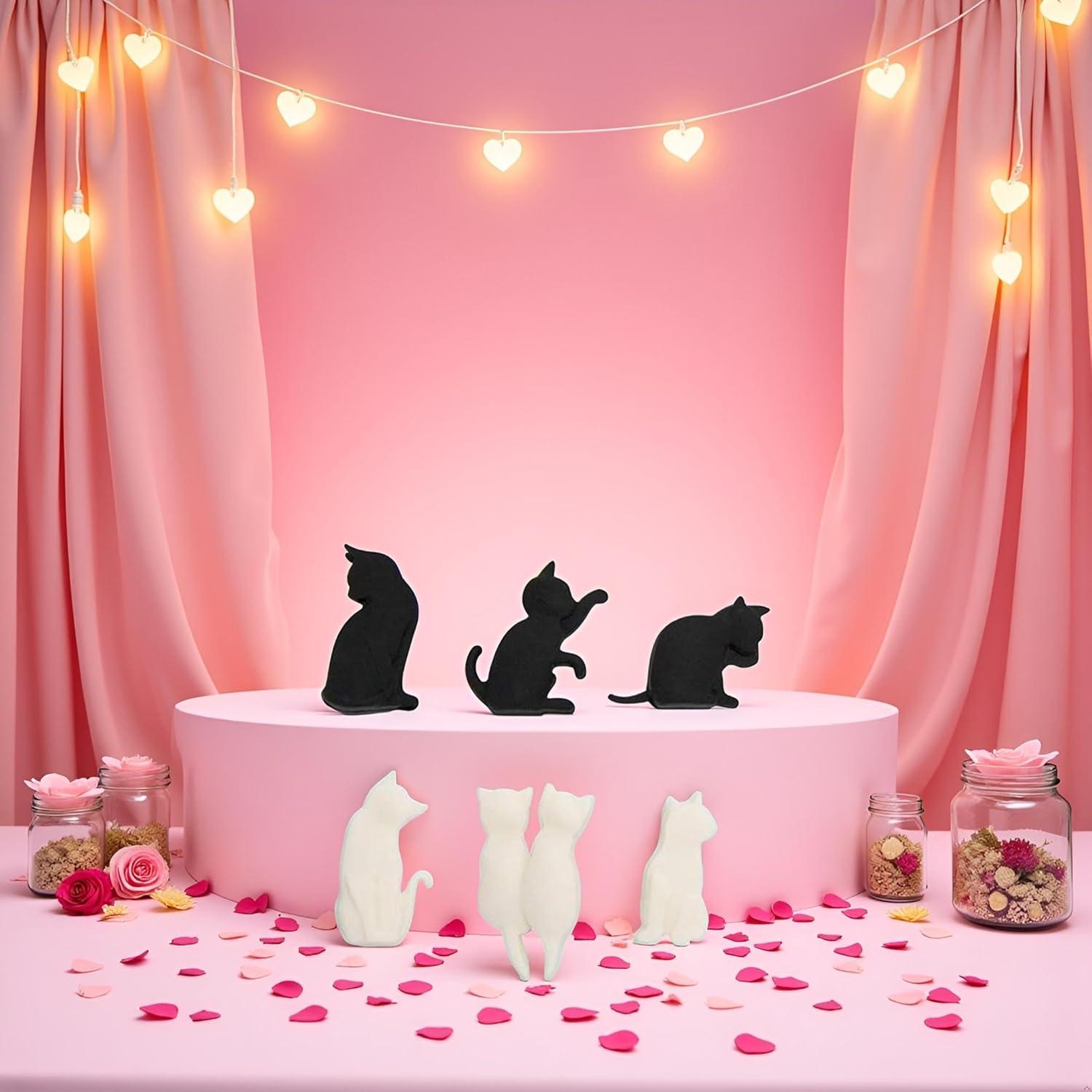 Juego de 6 Clips de Silicona para Bolsas de Té Zhuluck Gato