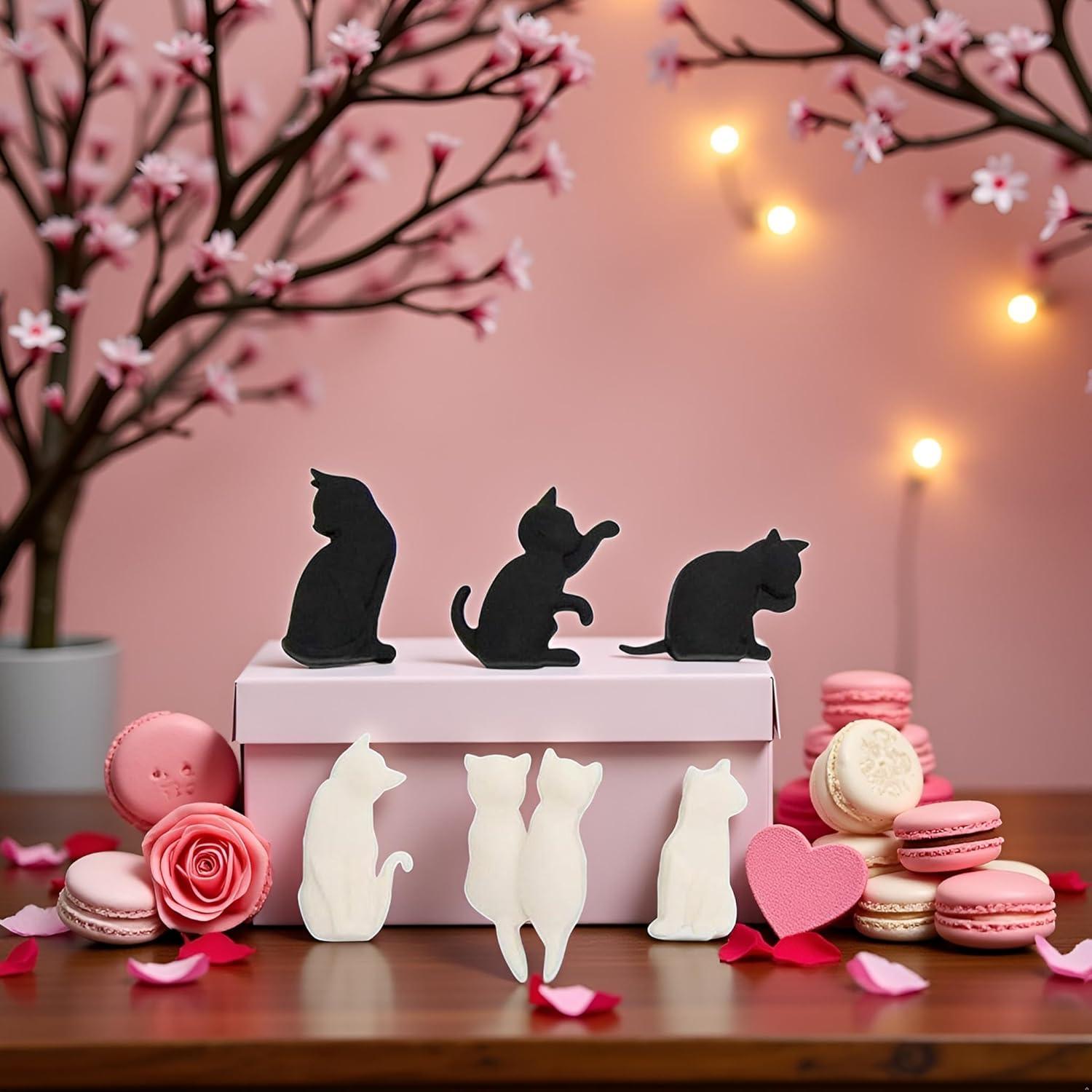 Juego de 6 Clips de Silicona para Bolsas de Té Zhuluck Gato