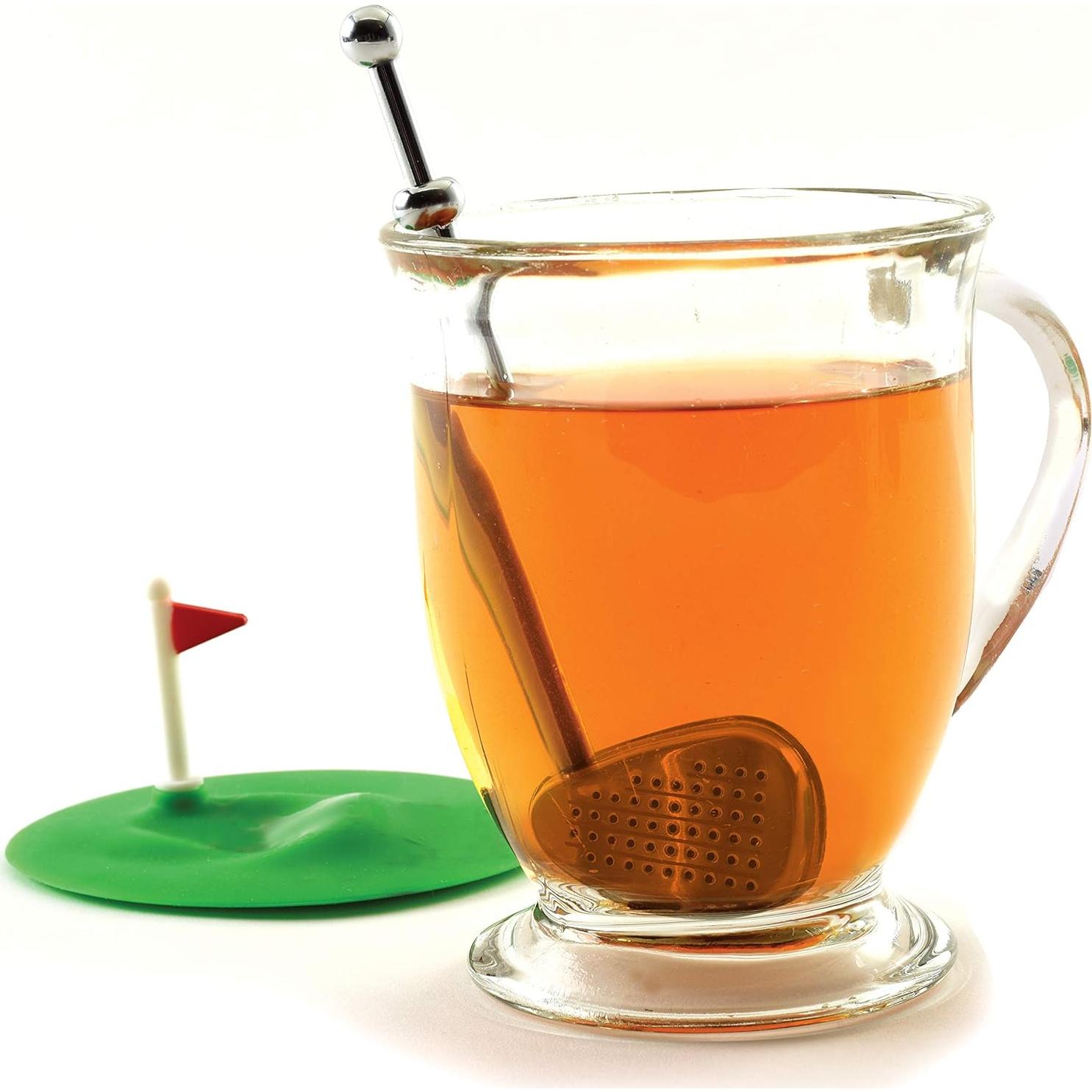 Infusor de té Norpro acero inoxidable palo de golf con tapa
